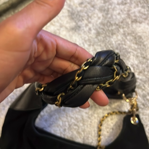 MAYLE leather and suede shoulder bag - Picture 4 of 4